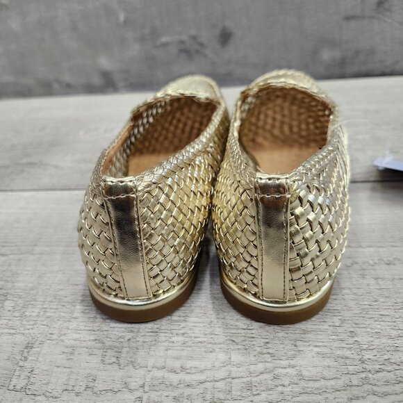 AEROSOLES Nagle Women 6.5 Metallic Woven Loafers Flat NIB - Picture 5 of 16